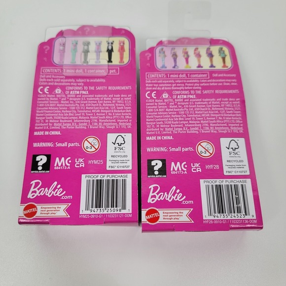 5 Mini Barbie Land Lot Car Camper Play House Cutie Color Reveal Surprise Dolls - Picture 12 of 14